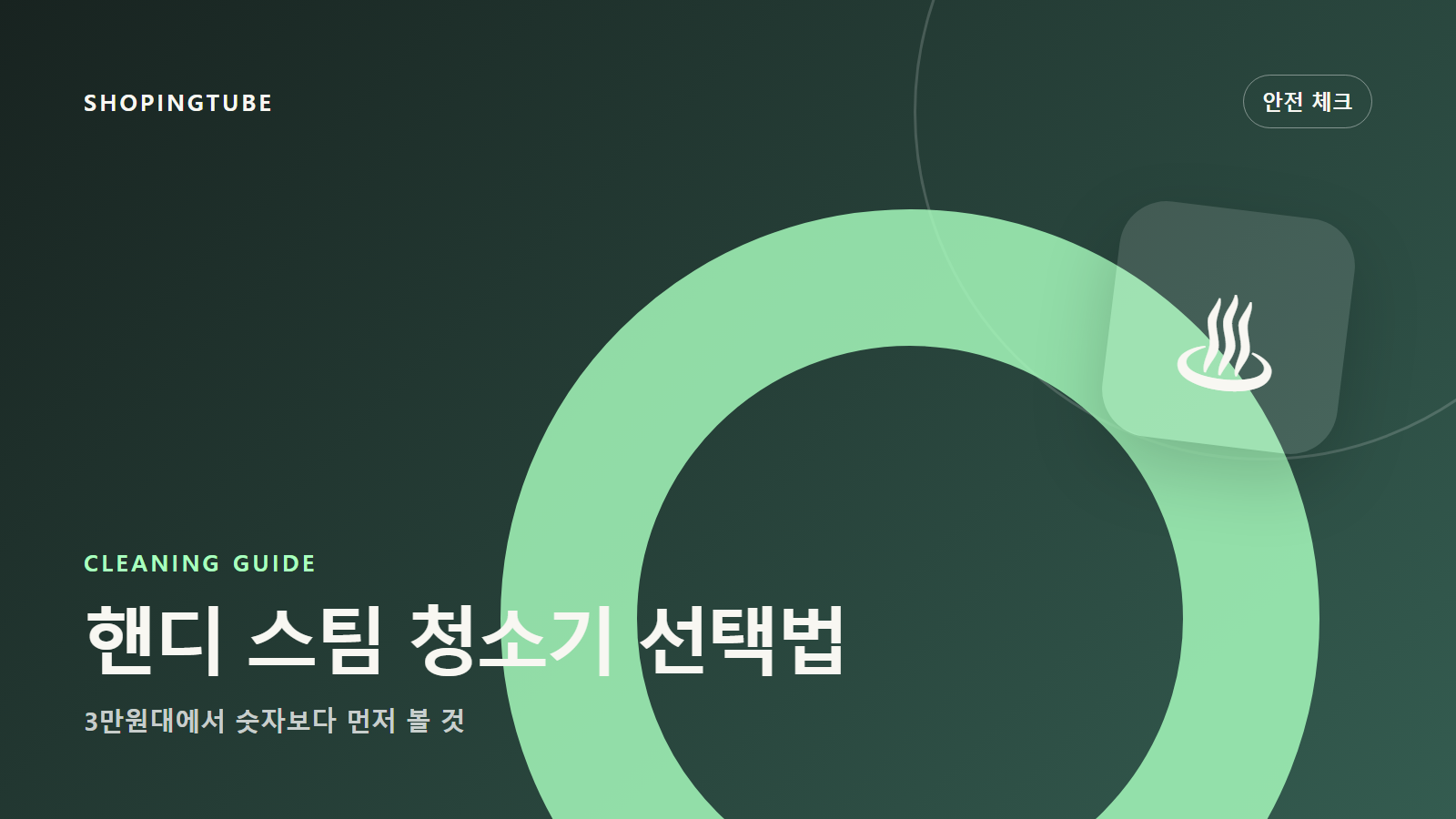 핸디 스팀 청소기 선택법: 3만원대에서 숫자보다 먼저 볼 것 구매 가이드 편집 이미지